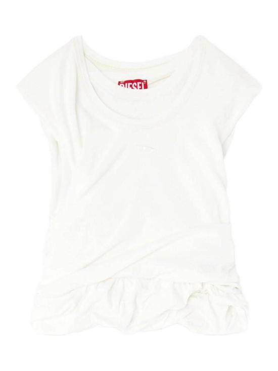 26FW 디젤 더블 레이어 러플 탱크탑 A260680BLCN141 WHITE