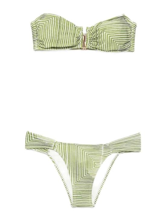 26SS LENNY NIEMEYER 비키니 수영복 4810060748110739LABYRINTH GREEN