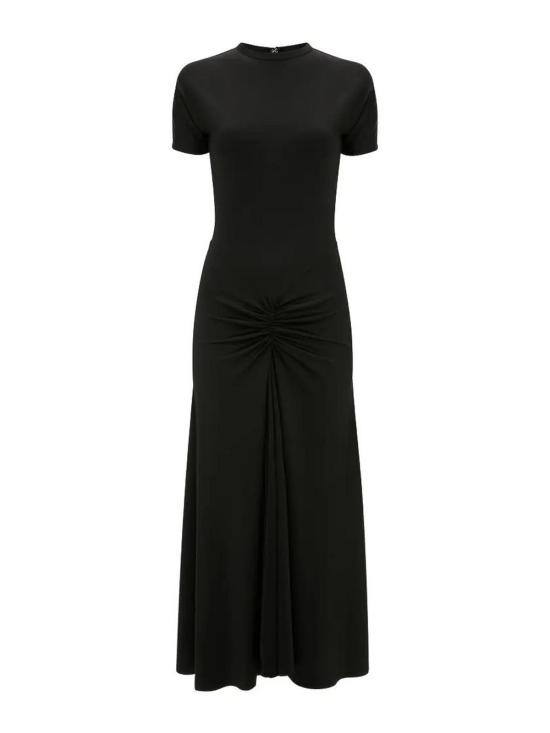 26FW 빅토리아 베컴 미디 스커트 1226WDR006571B1 BLACK