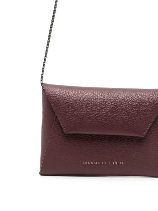 26FW 브루넬로 쿠치넬리 클러치/파우치 MWDKD2722C4187 DARK RED - BRUNELLO CUCINELLI