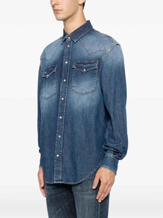 26FW 돈답 셔츠 UC343RDF0272UMY5800 BLUE - DONDUP
