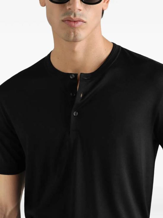 26FW 돌체앤가바나 세라피노 실크 티셔츠 G8QK3TG7P0FN0000 BLACK - DOLCE & GABBANA