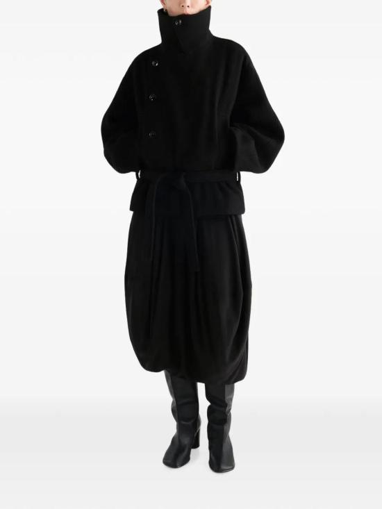 26FW 르메르 울 알파카 숏 랩 코트 CO1165LF1700BK999 BLACK - LEMAIRE