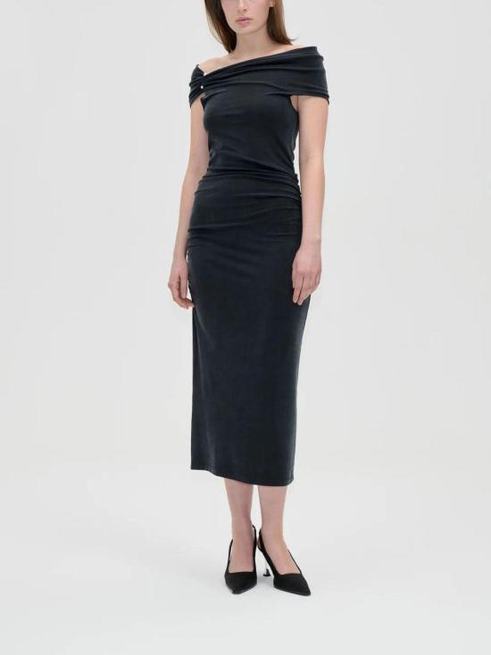 26FW 스티네 고야 미디 스커트 SGAW26D3372554BLACK - STINE GOYA
