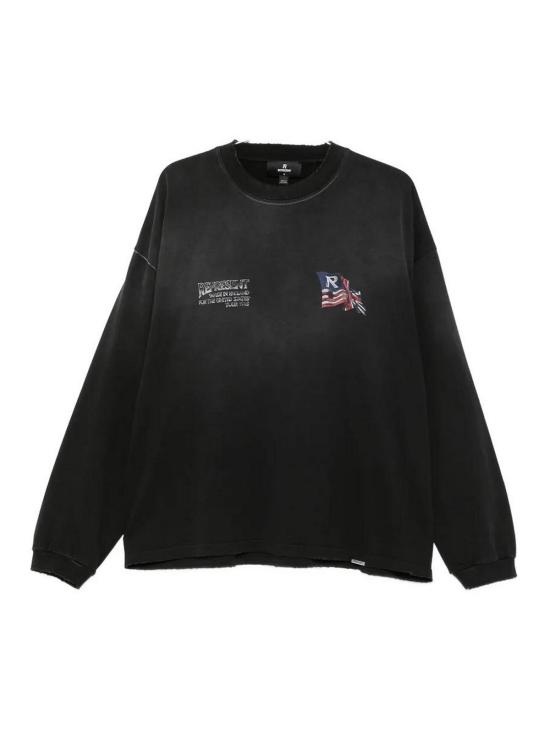 26FW 리프레젠트 긴팔 티셔츠 MLM10091101 BLACK