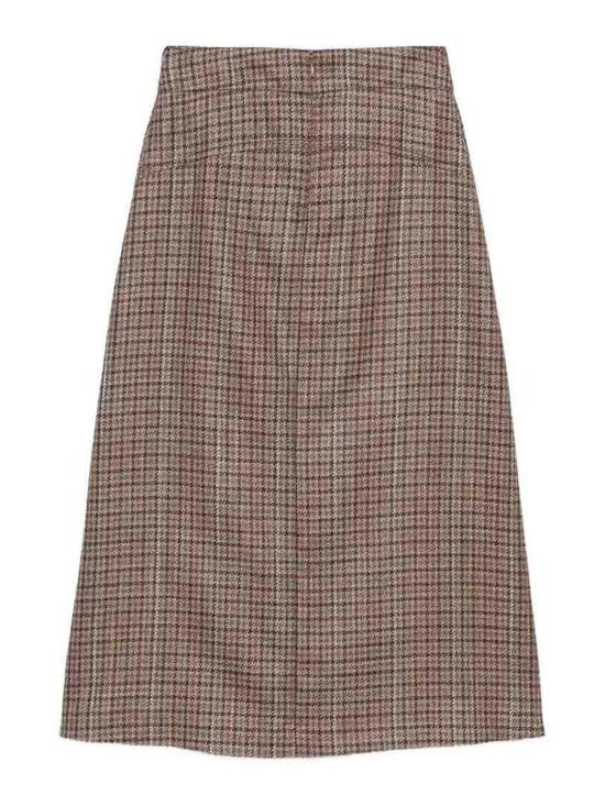 26FW 가브리엘라허스트 미디 스커트 1263112W185CAMELMULTI BEIGE - GABRIELA HEARST