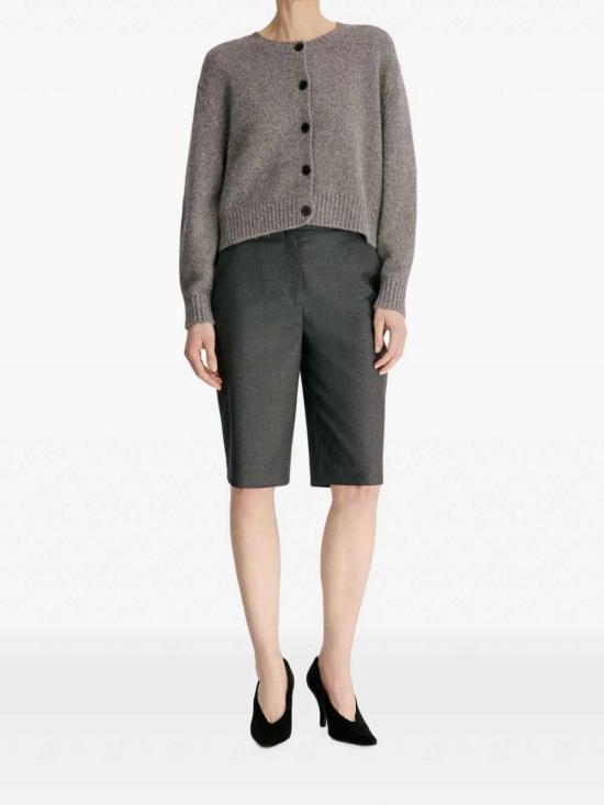 26FW 루루 스튜디오 숏팬츠 ROBIANTHRACITEMELANGE GREY - LOULOU STUDIO