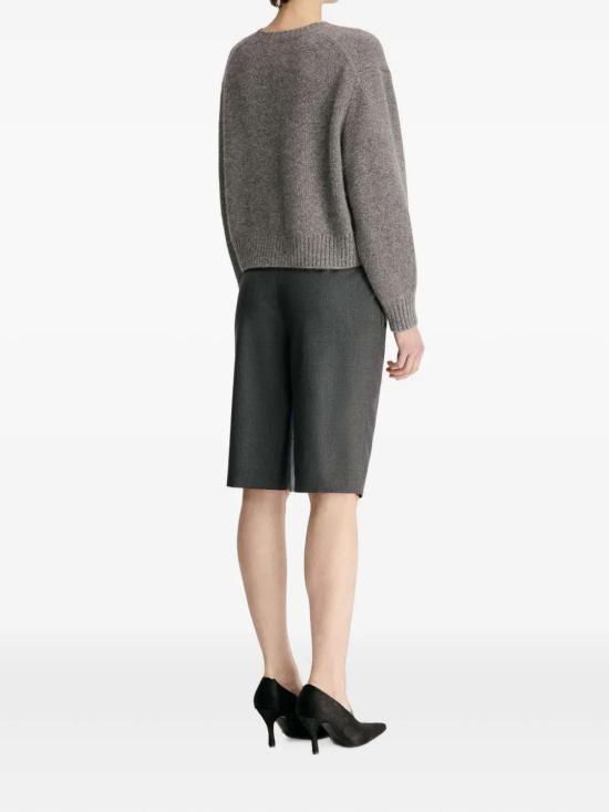 26FW 루루 스튜디오 숏팬츠 ROBIANTHRACITEMELANGE GREY - LOULOU STUDIO