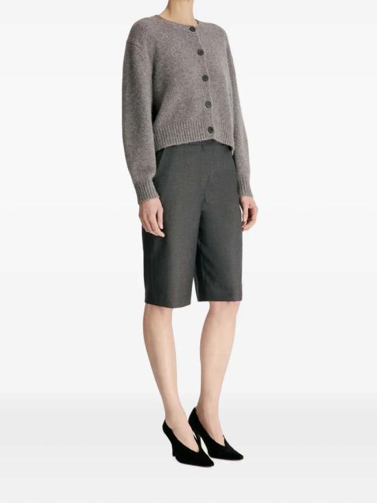 26FW 루루 스튜디오 숏팬츠 ROBIANTHRACITEMELANGE GREY - LOULOU STUDIO