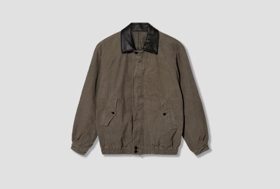 26FW 슈타인 자켓 빈티지 코듀로이 지퍼 재킷 ST.1581 브라운