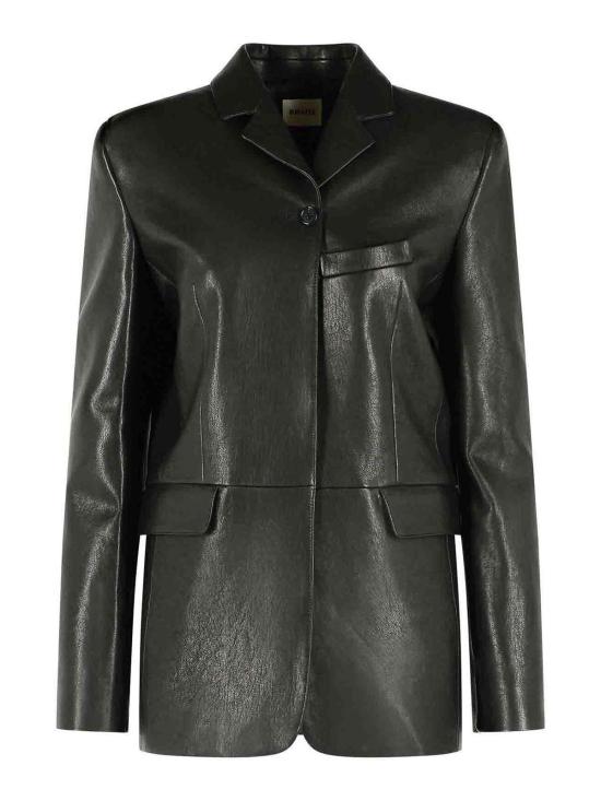 26FW 케이트 가죽 자켓 62491036200 BLACK