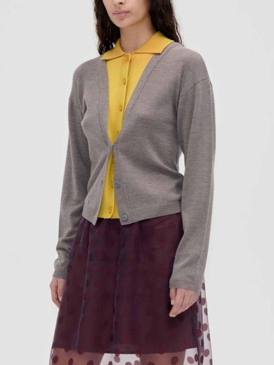 26FW 스티네 고야 가디건 SGAW26K1012556GREYMUSTARD - STINE GOYA