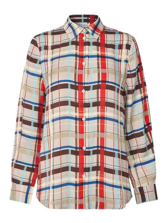26FW 스티네 고야 셔츠 SGAW26T3022263SCARLETGRID MULTICOLOUR