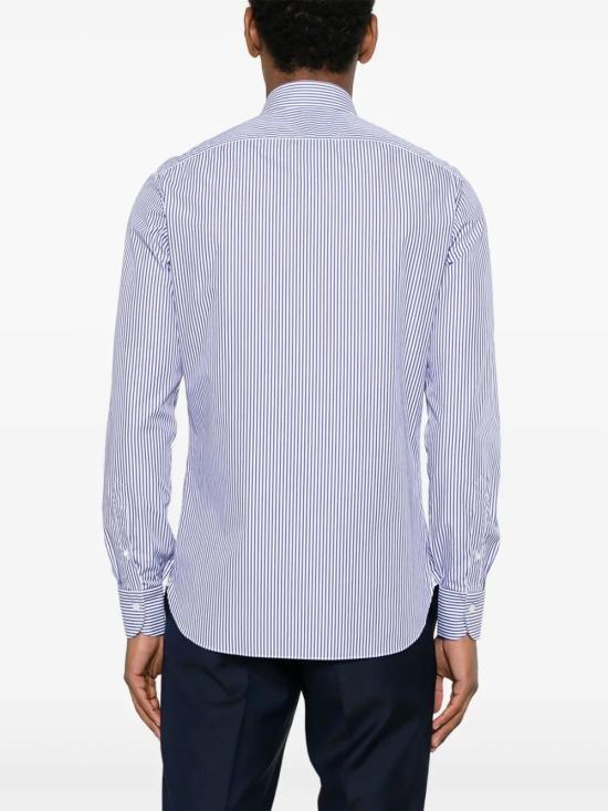 26FW 보리엘로 긴팔 셔츠 21023 2 STRIPE BLUE - BORRIELLO