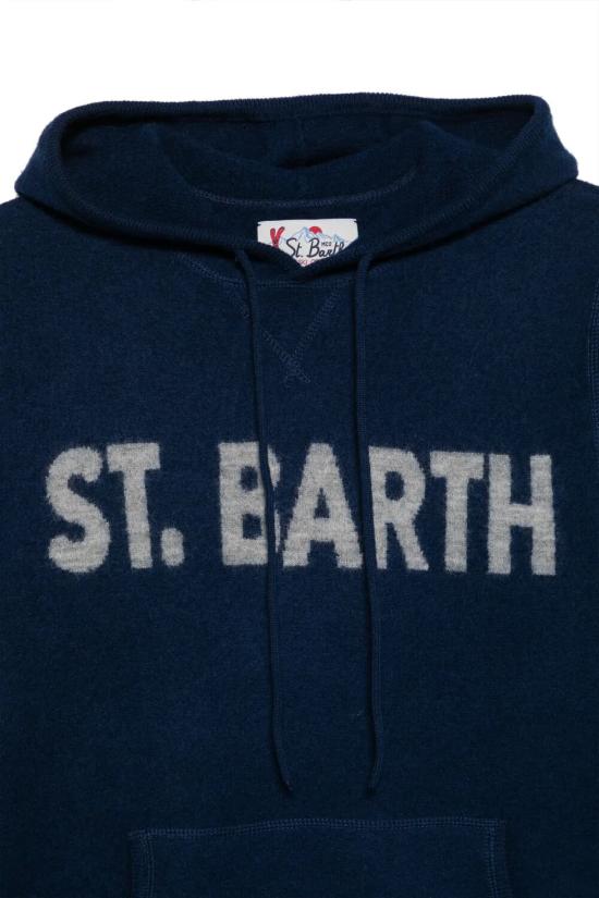 26FW 세인트바쓰 후드 티셔츠 JAK0002 03541M SB 61 BLUE NAVY - MC2 SAINT BARTH