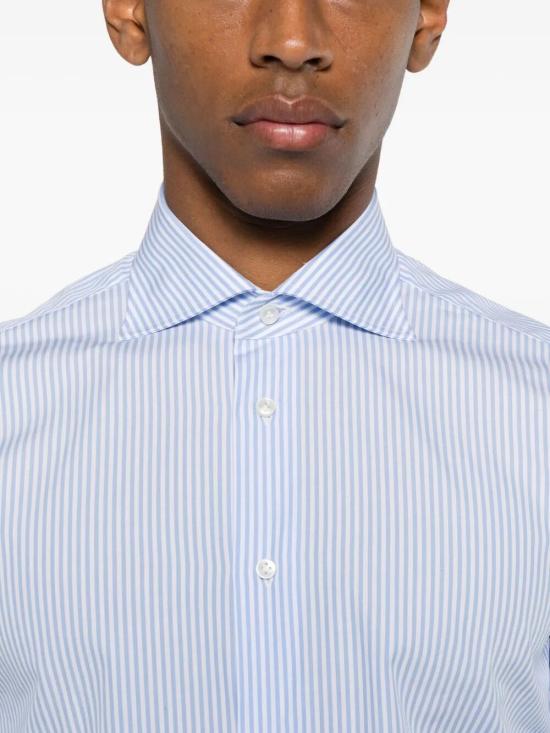 26FW 보리엘로 긴팔 셔츠 21023 1 STRIPE LIGHT BLUE - BORRIELLO