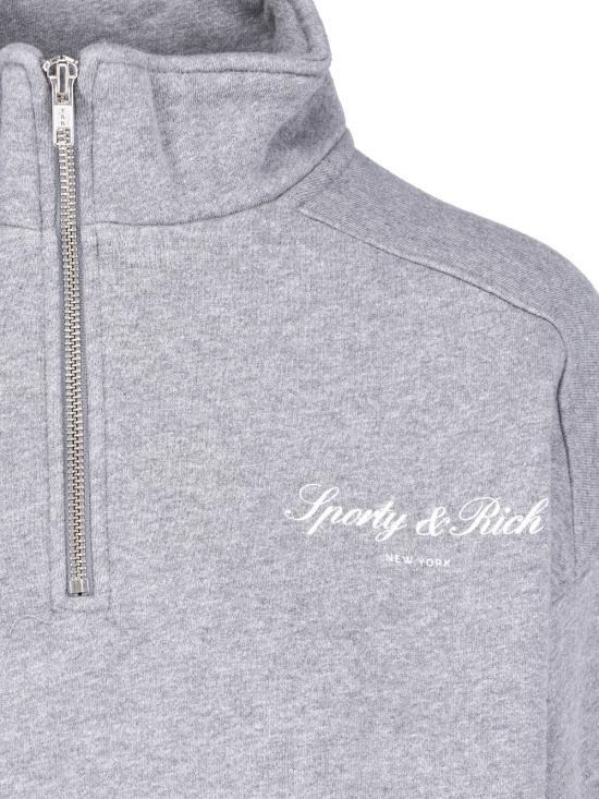 26FW 스포티앤리치 스웨터 ST10982000GY34 MEDIUM HEATHER GRAY GREY - SPORTY & RICH