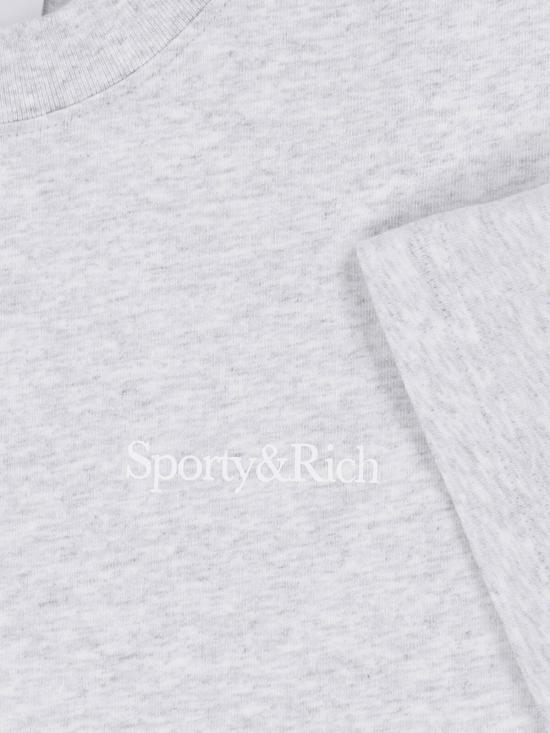 26FW 스포티앤리치 반팔 티셔츠 TO11984300GY03 HEATHER GRAY GREY - SPORTY & RICH