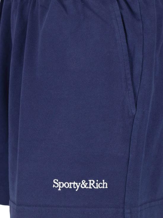 26FW 스포티앤리치 스트레이트 팬츠 SH03784300BL106 DARK NAVY BLUE - SPORTY & RICH
