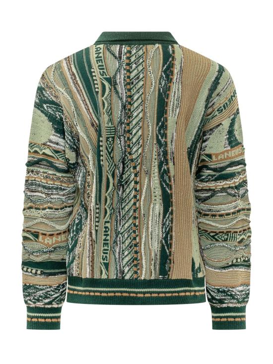 26FW 라니우스 집업 니트 F6LAMAKS067 080 VERDE - LANEUS