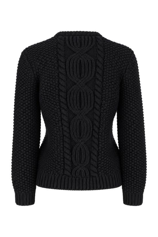 26FW 생로랑 스웨터 A004KQY77OL 1000 NOIR - SAINT LAURENT