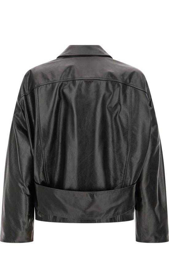 26FW 마르니 가죽 자켓 JKMX0436UWULV899 00N99 Black - MARNI