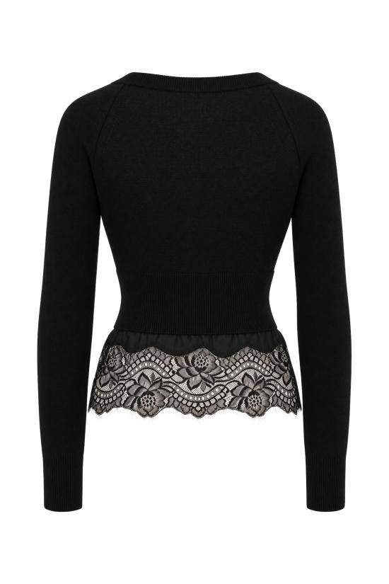 26FW 에르마노 설비노 스웨터 D492N301APPYU 95708 Nero - ERMANNO SCERVINO