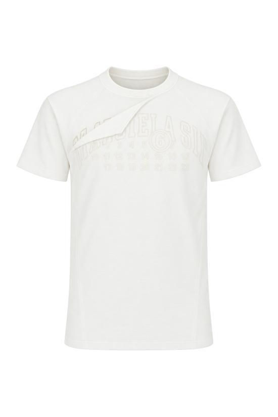 26FW MM6 메종마르지엘라 반팔 티셔츠 S62GD0224M20048 101 OFF WHITE