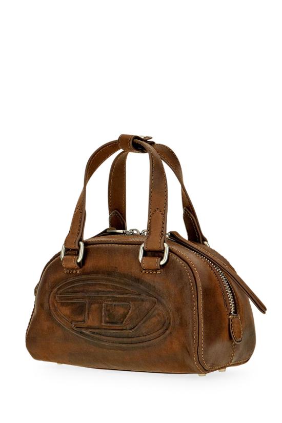 26FW 디젤 1DR 돔 스웨이드 미니 볼링백 X10917P9346 T2167 Brown - DIESEL
