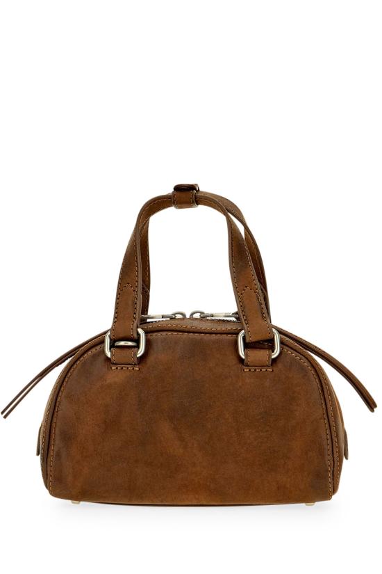 26FW 디젤 1DR 돔 스웨이드 미니 볼링백 X10917P9346 T2167 Brown - DIESEL