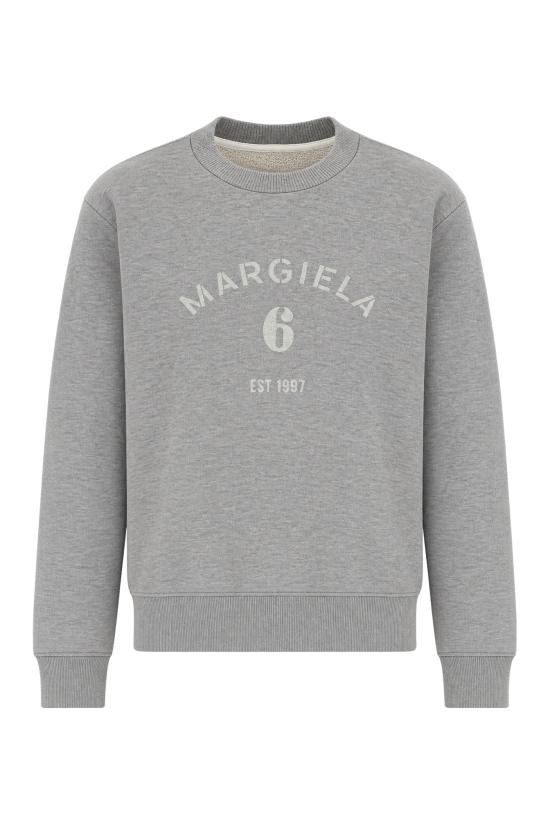 26FW MM6 메종마르지엘라 후드 티셔츠 S62GU0154S25337 853M GREY MELANGE