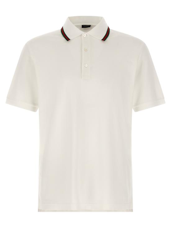26FW 구찌 코튼 저지 피케 폴로 셔츠 872468XJHX59000 White