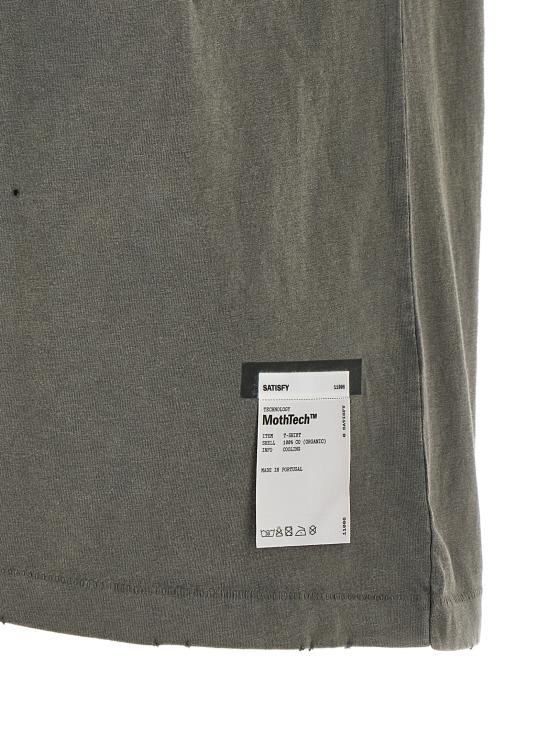 26FW 새티스파이 모스테크 티셔츠 1100601A0101A01 Gray - SATISFY