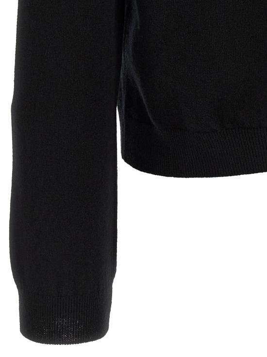 26FW 구찌 웹 파인 니트 울 스웨터 웹 파인 니트 울 스웨터 875161XKFPA1060 Black - GUCCI