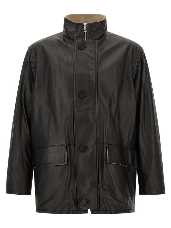 26FW 오라리 자켓 A26AC01ANKHAKIBEIGECHAMBRAYBLACK Multicolor - AURALEE