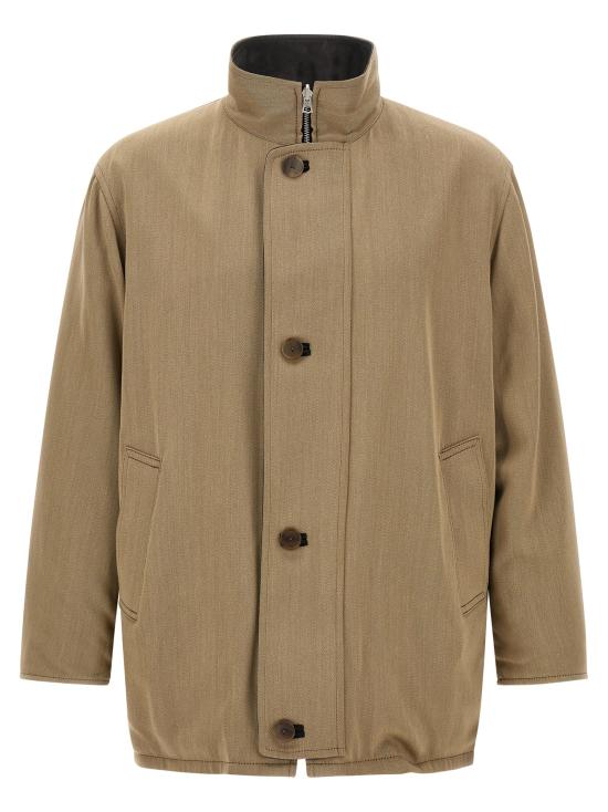 26FW 오라리 자켓 A26AC01ANKHAKIBEIGECHAMBRAYBLACK Multicolor