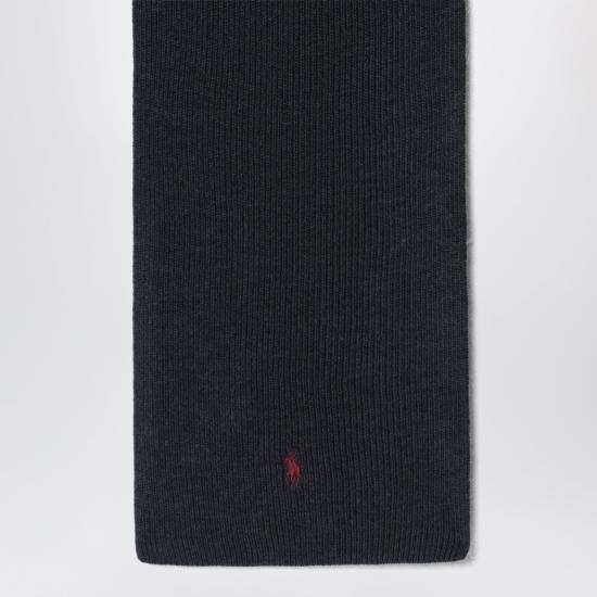 26FW 폴로 랄프로렌 포니 로고 자수 립 니트 스카프 710886136004WO Black - POLO RALPH LAUREN