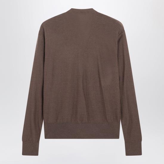 26FW 르메르 트롱프 뢰유 메리노 울 가디건 PO0056LK1063 Brown - LEMAIRE