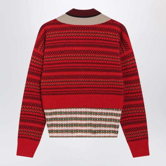 26FW 드리스 반 노튼 긴팔 티셔츠 0112264760 Red - DRIES VAN NOTEN