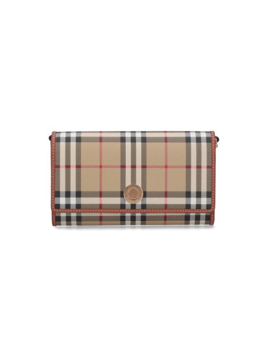 26FW 버버리 체크 체인 스트랩 월렛 8109798 A9534 BEIGE