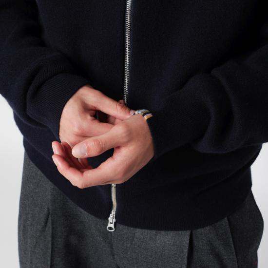 26FW 익스트림캐시미어 집업 니트 319 001 13WS Blue - EXTREME CASHMERE