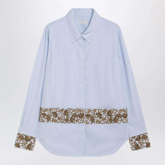 26FW 드리스 반 노튼 셔츠 0107404314 Light blue