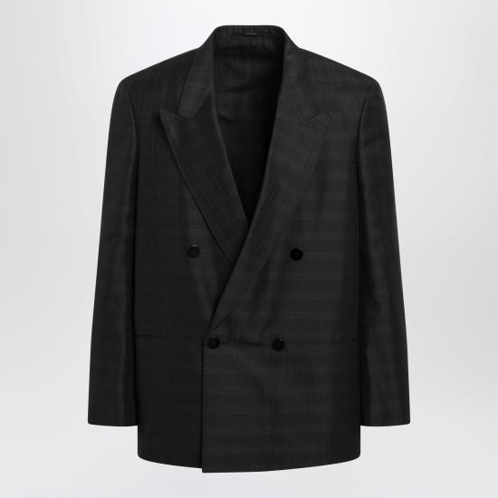 26FW 구찌 프린스 오브 웨일즈 울 재킷 A00030ZAVFK Black