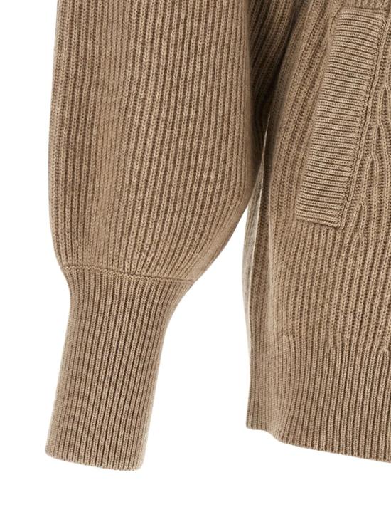 26FW 브루넬로 쿠치넬리 니트웨어 M16750836C077 Brown - BRUNELLO CUCINELLI