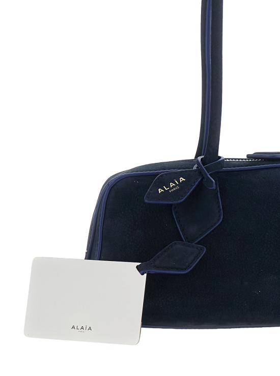 26FW 알라이아 르 테켈 미디움 레더 숄더백 AA1S06033CA214U54 Blu - ALAIA