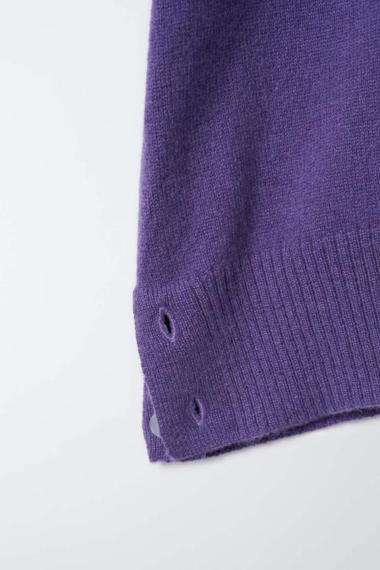  퓨어 캐시미어 엔와이씨 스웨터 퓨어캐시미어 NYC 블랑카 캐시미어 V넥 버튼  라일락 - PURECASHMERE NYC