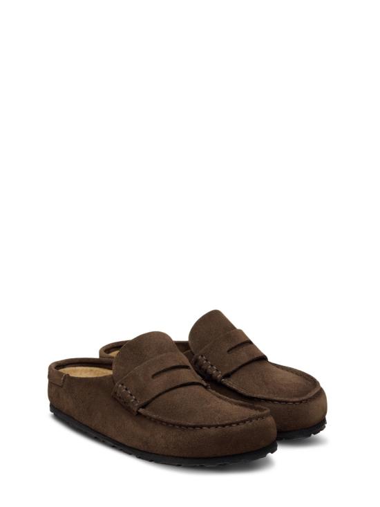26FW 버켄스탁 네이플스 랩드 스웨이드 뮬 1031701 Brown - BIRKENSTOCK