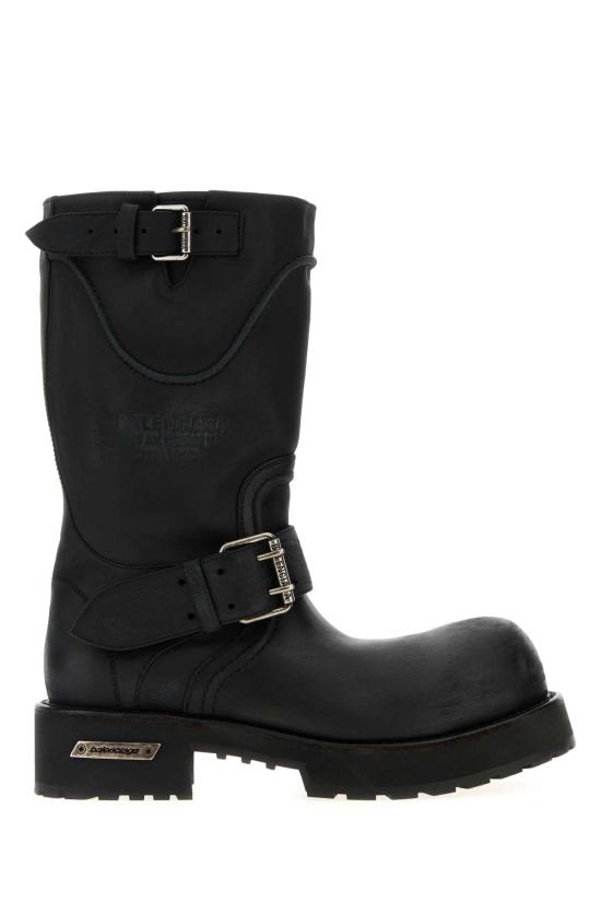 26FW 발렌시아가 베놈 부츠 833581WCAL1 1080 BLACK SILVER