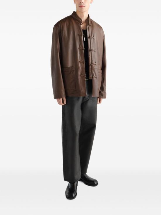 26FW 르메르 스트레이트 레그 5 포켓 헤비 데님 팬츠 PA1335 LD1083532 BROWN - LEMAIRE