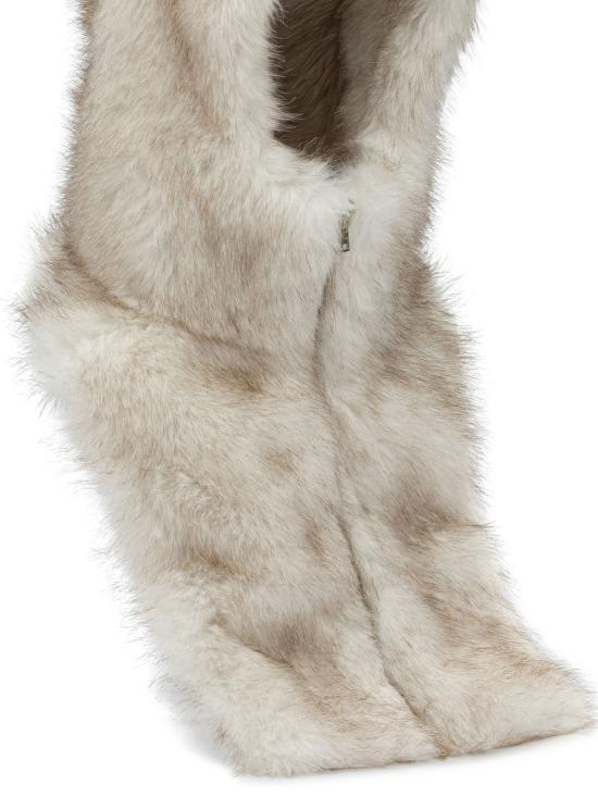 26FW 에르노 퍼 후드 머플러 워머 SCP00041D129081100 Beige - HERNO